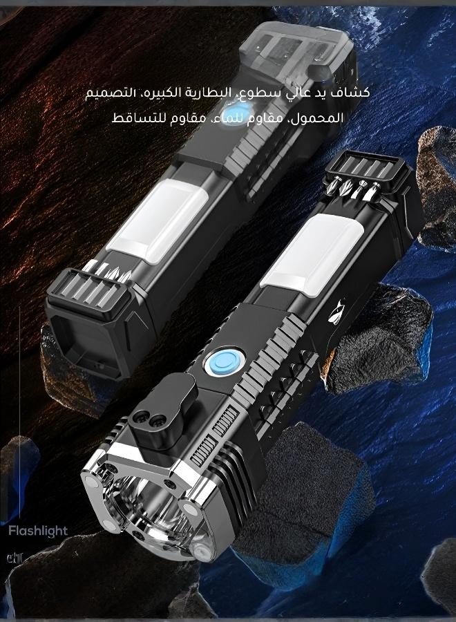 Powerful Rechargeable Multifunctional Flashlight for Car Repair, Emergency & Safe Window Breaking - Image 3